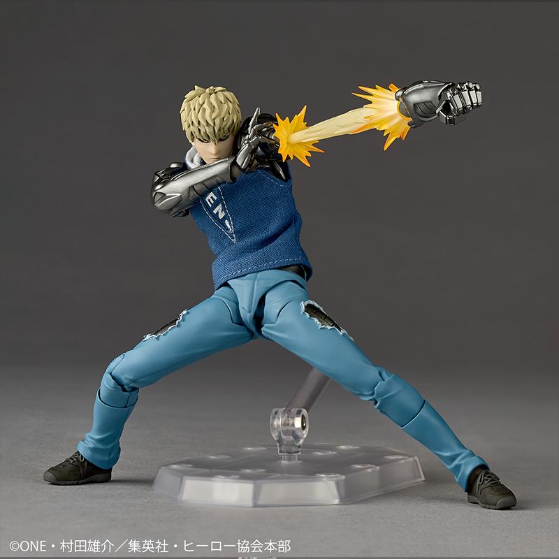 Оригинальная фигурка Геноса из One Punch Man Kaiyodo Revoltech Yamaguchi Артикулированная экшн-фигурка Аниме Украшение для рабочего стола Коллекционная игрушка