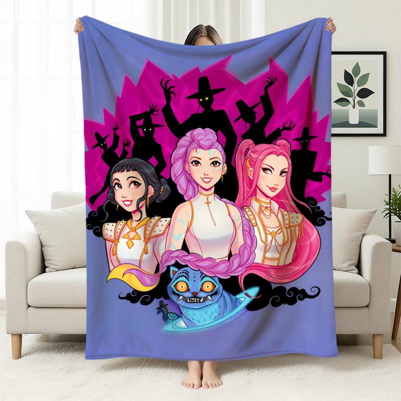Kpop Witch Hunters Blanket Blanket Witch Hunters Peripheral Nap Blanket Printed Flannel Office Sofa Blanket