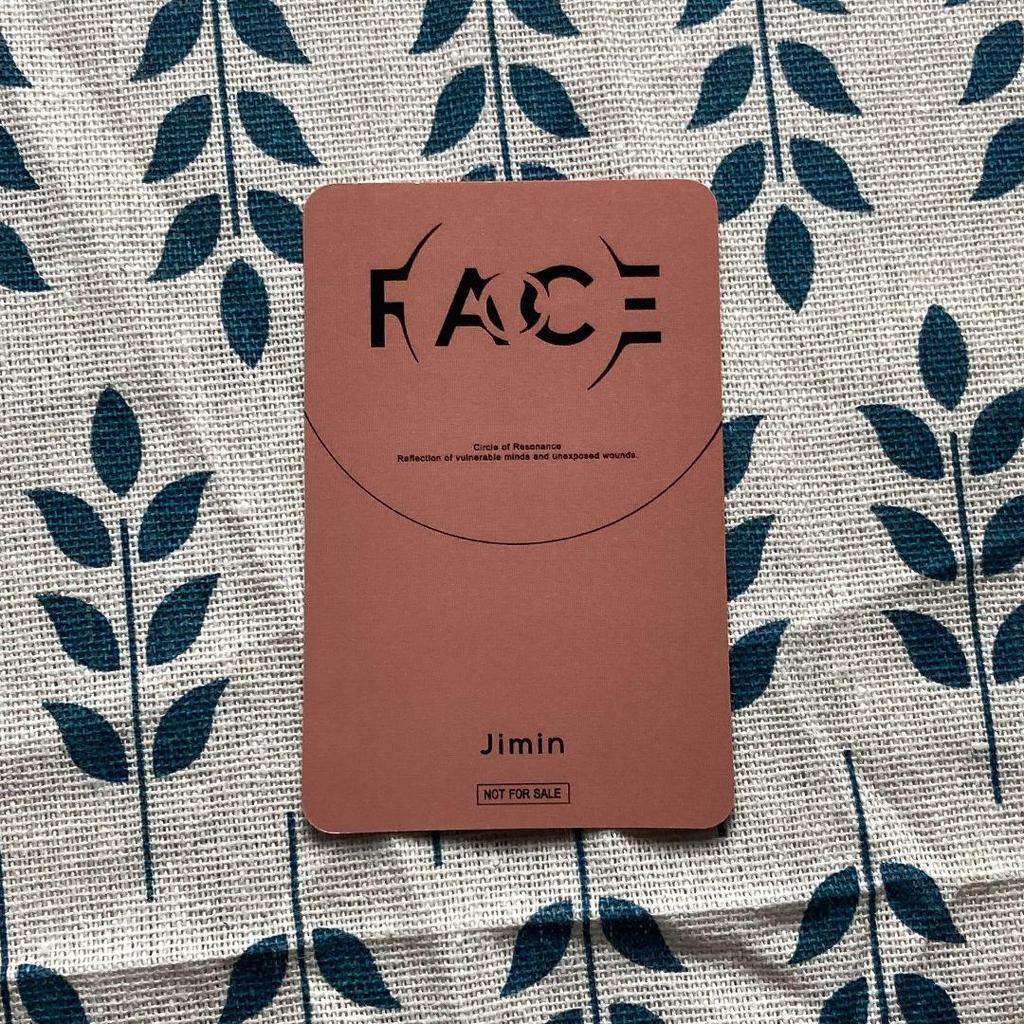 [USED] BTS FACE Album Solo JPFC Exclusive Jimin Trading Card