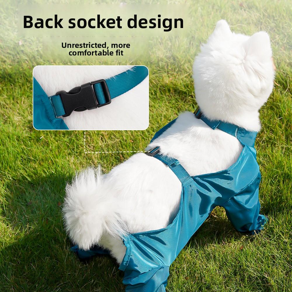 Питомцы выходят на улицу животом и лапами, пыльники, выгул собак, одежда против грязи, бишоны, щенки, дождь, одежда для собак