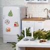 Christmas Home Decor Exquisite Door Sticker Funny Fridge Magnet Gift Cartoon Pattern Xmas Atmosphere Magnetic Stickers Cute 1PC