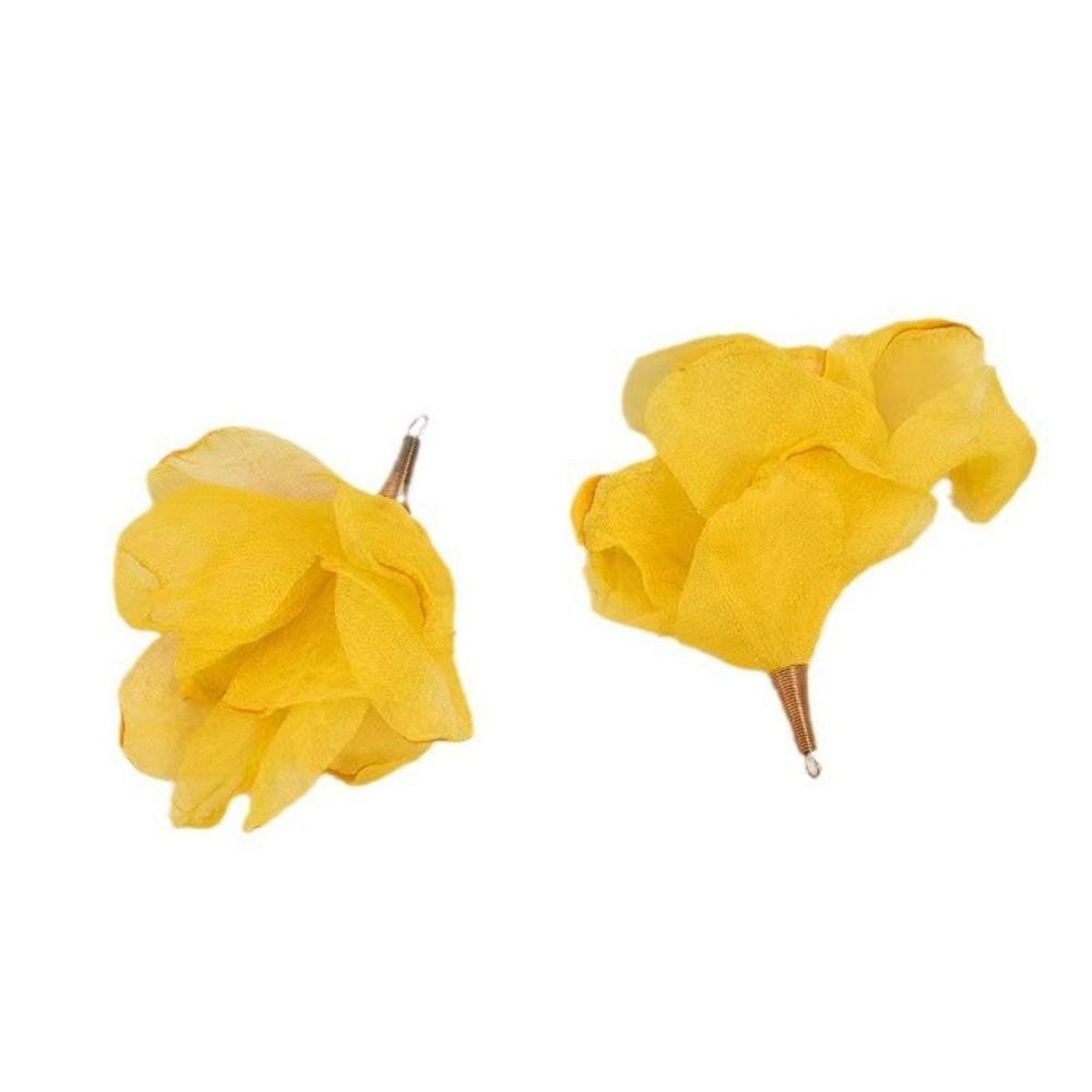 10Pcs 5cm Size DIY Earring Charms Flower Shape Handmade Earring Accessories For Jewelry Making