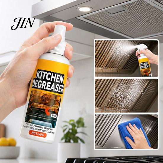 Stove Top Cleaner Grill Spray, Heavy-Duty Grease Remover Kitchen Cleaner, Effectively Degreaser Spray Remove Stains Degreaser, for BBQ Grates