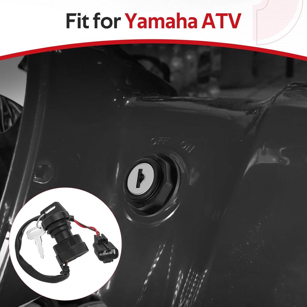 Ignition Key Switch for Yamaha Grizzly 700 2007-2008 Big Bear 400 2002-2008 Raptor 700 2009-2023 YFZ450X 2010-2011 YFZ450R 2009-2023 O.E.M#
