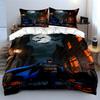 Moonlit Batman and pumpkins. Bedding sets Duvet cover sets Duvet covers Pillowcases(1 * Duvet Cover 2 * Pillowcases without duvet insert)