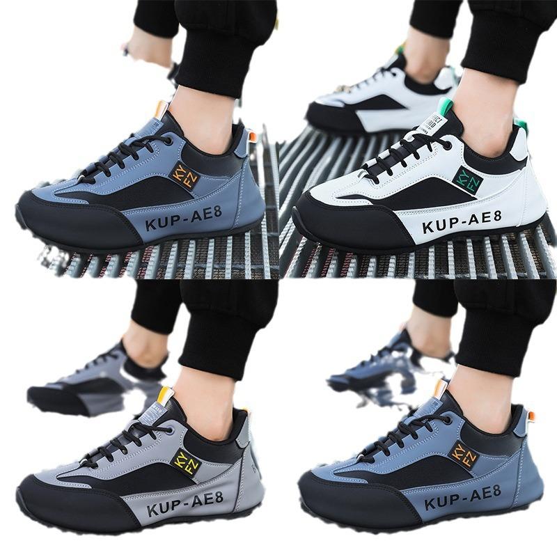 Модные мужские водонепроницаемые кроссовки из искусственной кожи, повседневная спортивная обувь, мужские легкие дышащие плоские нескользящие теннисные туфли, zapatillas hombre