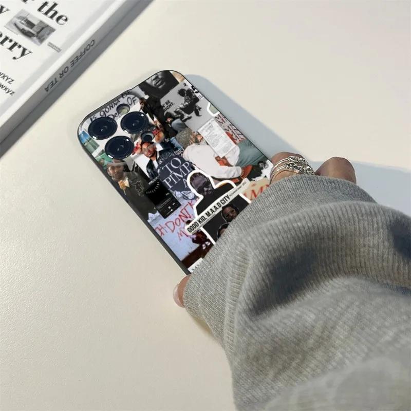 Чехол для телефона Kendrick Lamar Для iPhone 16 promax 15pro 14pro iphone 13 pro iphone 11 12 promax 15Plus XR XS MINI SE Черные Чехлы