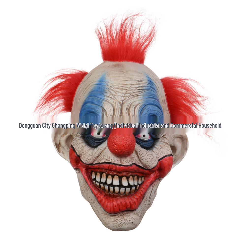 Halloween Scary Witch Hair Mask for Haunted House & Escape Room Costumes