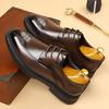 Spring and Autumn Men's Comfortable Business British Casual Leather Shoes Classic Men Korean Lace Up Small Leather Shoes
