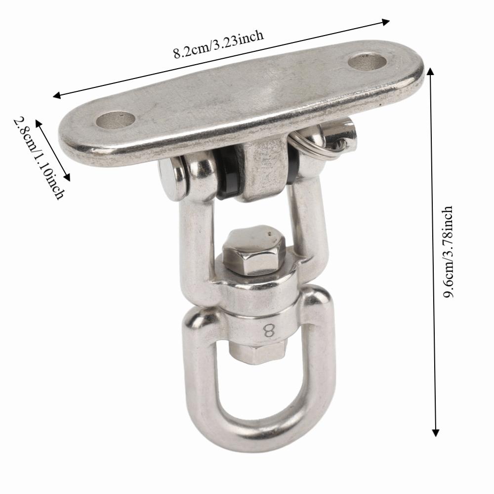 Stainless Steel Heavy Duty Swing Hook 360 Degree Rotate Swing Hanging Hook  Swing Hanging