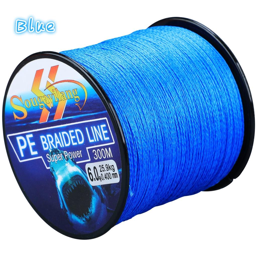 Fishing Line 300M 6 Color Braided Fishing Lines 4-Strands PE Spinning Fishing Reel Braided Line