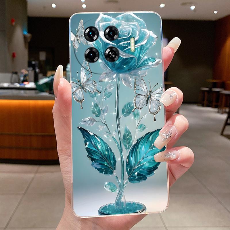 Для чехлов телефона Tecno Spark 20 Pro Plus Цветок Бабочка Задняя крышка Tecno KJ7 Spark 20 Pro+ Fundas Мягкий силикон ТПУ Гелевый чехол