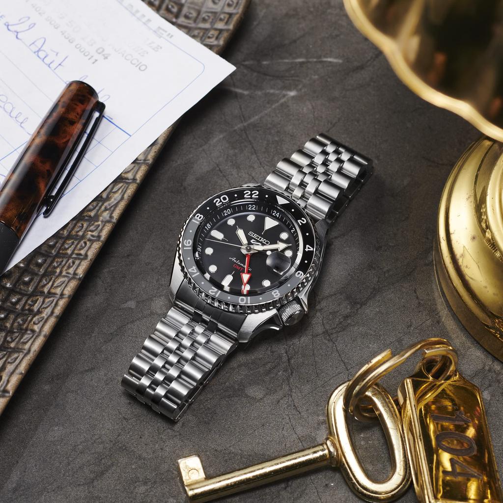 5 Sports SBSC001 SKX Series Made in Mechanical Automatic manual GMT Date Gray Black Black stainless steel [Seiko Watch] Men's Watch, Japan, (with