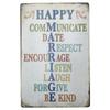 Inspiring Slogan Classic Sentence Metal Plate Tin Poster Optimistic Words Metal Plaque for Family Cafe Man Cave Vintage Decor