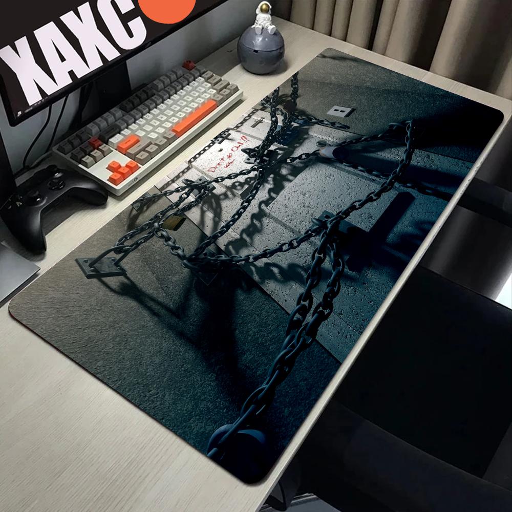 Игровой коврик для мыши Мультяшный с заблокированным краем Большой игровой коврик для мыши Бесшумный коврик для клавиатуры и мыши для компьютерного геймера Настольный коврик для мыши Хоррор Коврик для ПК стола