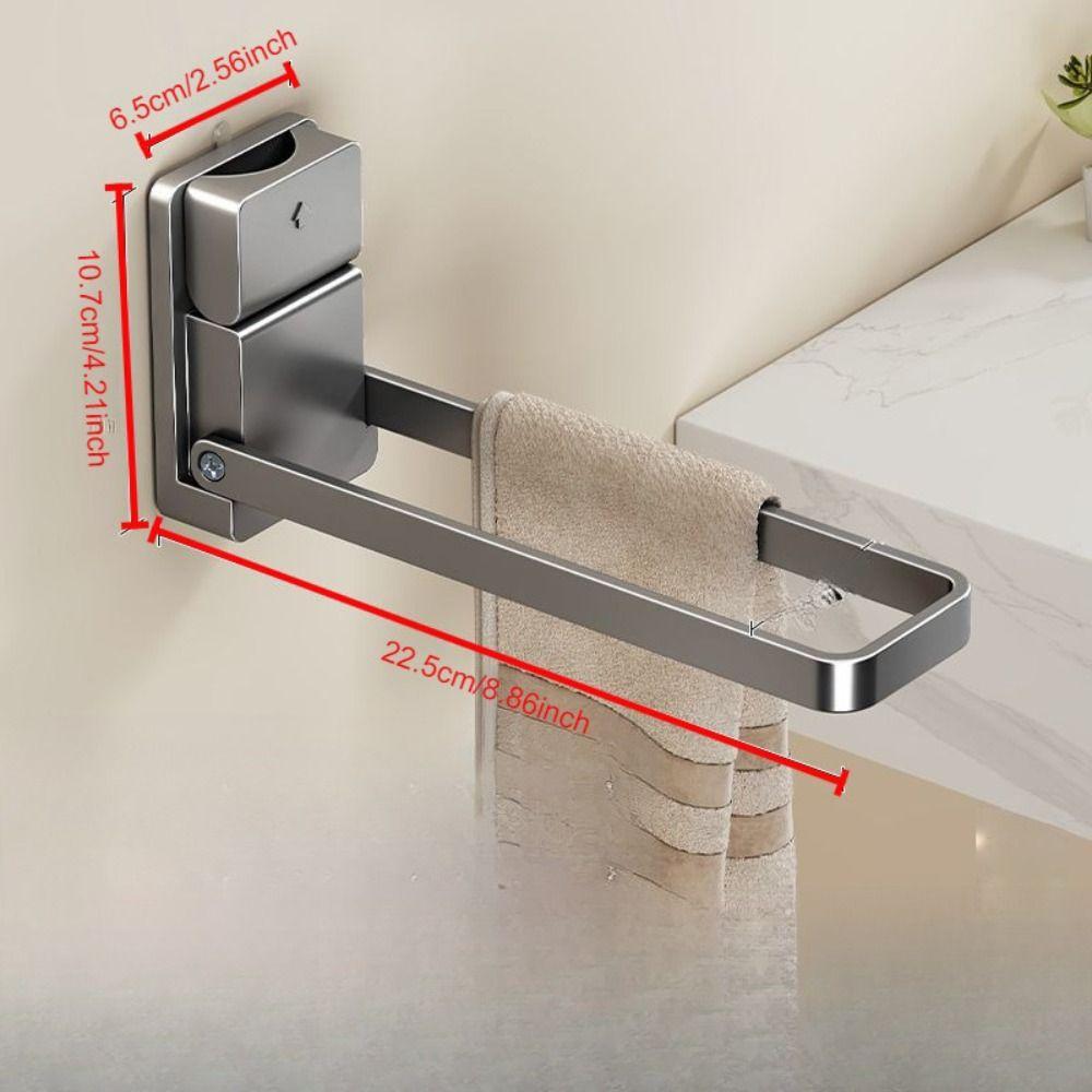 Moisture-Resistant Foldable Towel Rack Detachable Bath Towels Rack Hanger Organizer Rack  Balcony