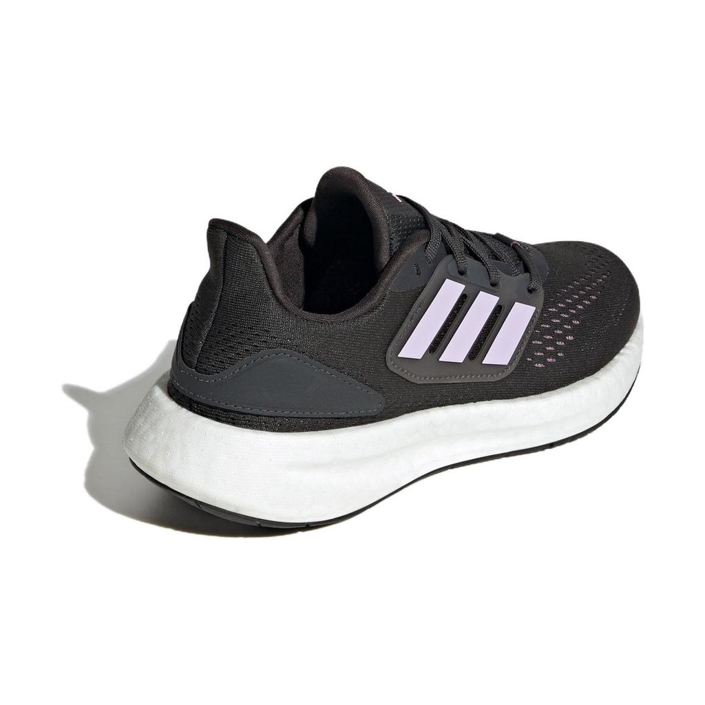 Adidas Pureboost 22 Fabric Comfortable Durable Anti-Collision Low-Top Kids Running Shoes Kids Running Shoes Black Purple IF5550
