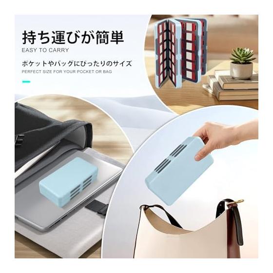 Game card case Compatible with game card Switch/Lite/OLED, magnetic opening/closing, hard shell, neat storage, scratch resistant, dust resistant,