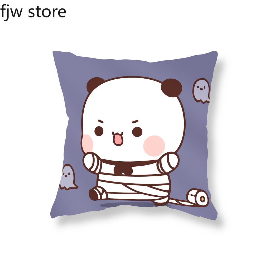 Halloween Decoration Throw Pillow Cover Cute Baby Panda Boob Cushion  Witch Vampire Pumpkin Party  Sofa Home