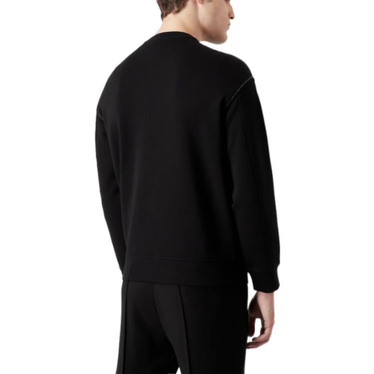 EMPORIO ARMANI FW22 Sweatshirt Men's Black 6L1M82-1JHSZ-0999