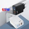 65W PD USB Type C Charger Mobile Phone Charge Type C Wall Charger for iPhone Xiaomi Samsung EU US UK Plug Charger