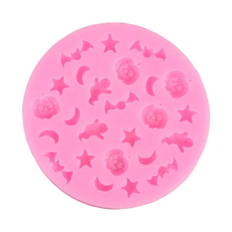 Halloween Pumpkin Ghost Bat Chocolate Cake Silicone Kitchen C1L5 Mold Mold I8G1