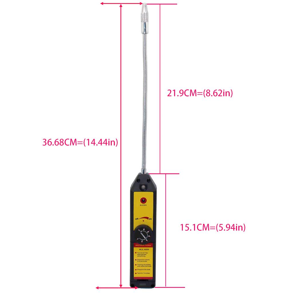 Детектор утечек фреона Детектор утечек галогена хладагента Кондиционер R22 R410A R134A R1234YF Тестер газа ГХФУ Инструмент обнаружения