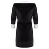 Women Winter Plush Lengthened Shawl Bathrobe Home Clothes Long Sleeved Robe Coat
