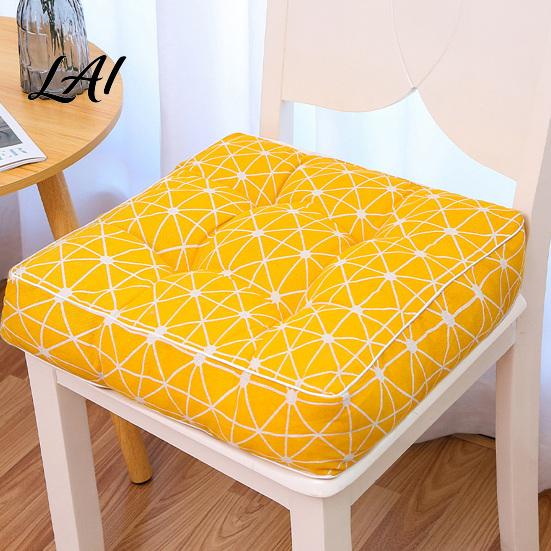 Universal Chair Cushion for Home Office Modern Stylish Cushion Ultra Soft Square Geometric or Durable Polyester Seat Pad Students Plant Prints,