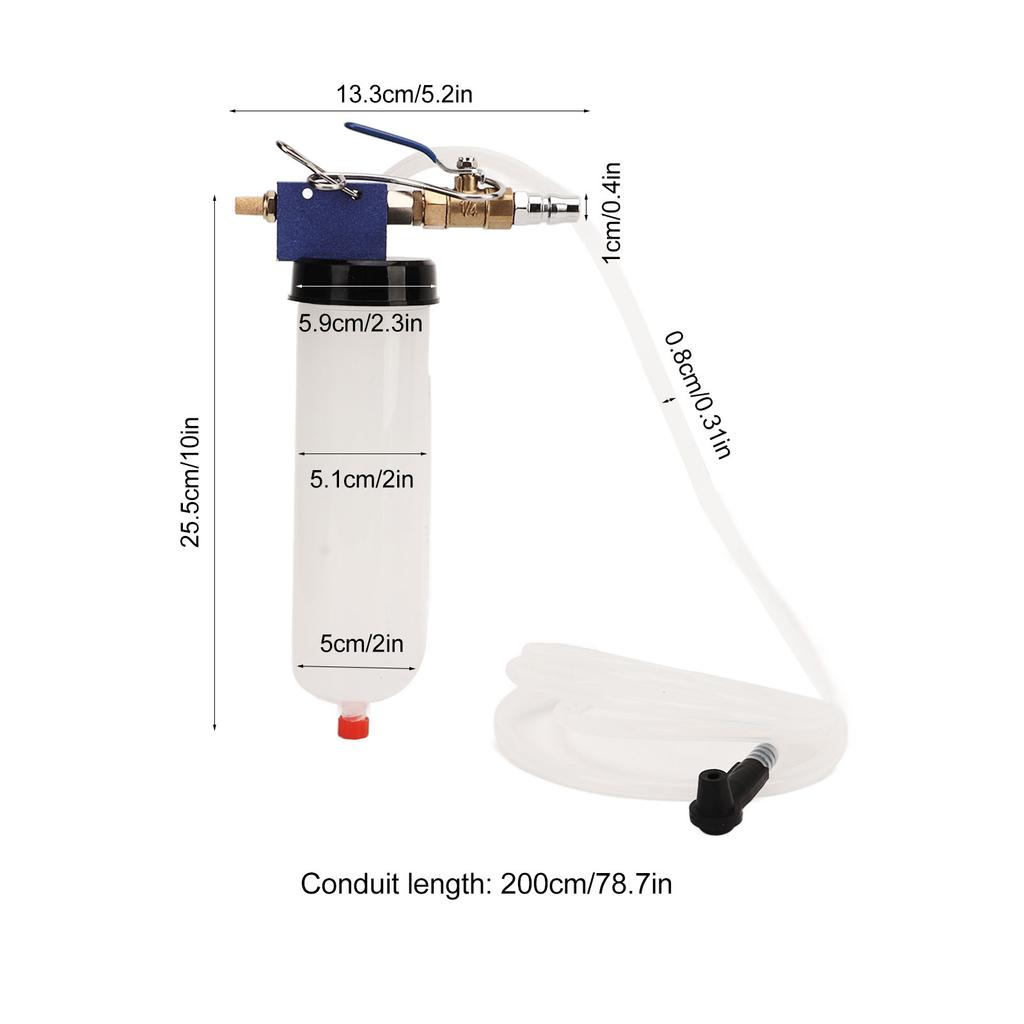 Инструмент для замены пневматической тормозной жидкости, высокоэффективный, надежный, простой в использовании, сменный инструмент для замены масла в рулевом усилителе для автомобиля, мотоцикла