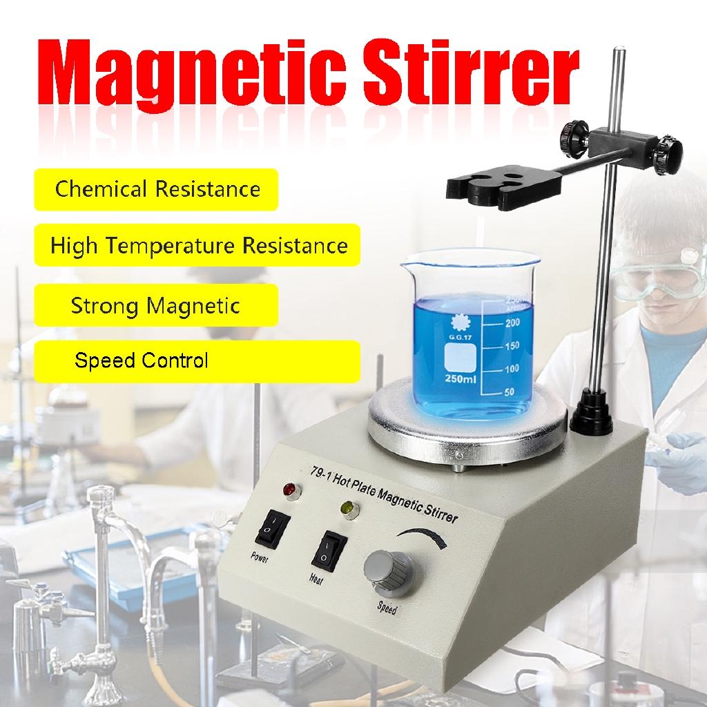 250W Hot Plate Magnetic Stirrer Lab Speed Variable Control Mixer No Vibration US/EU/AU Plug Smooth Run 110/220V 1000ml