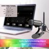 LIANGSTAR USB Computer Podcast Microphone Desktop with Mute Button for Streaming Omnidirectional Condenser with Volume Plug and Play Stand for YouTube