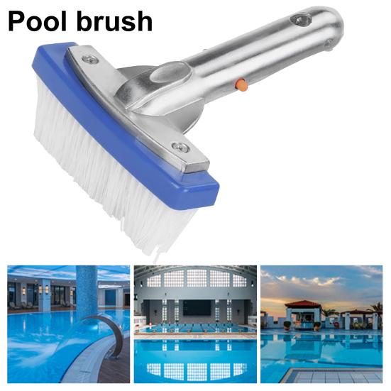 Pool Cleaning Brush High-Density Elastic Bristles Swimming Pool Scrubbing Brush Tough Stain Remover for Home