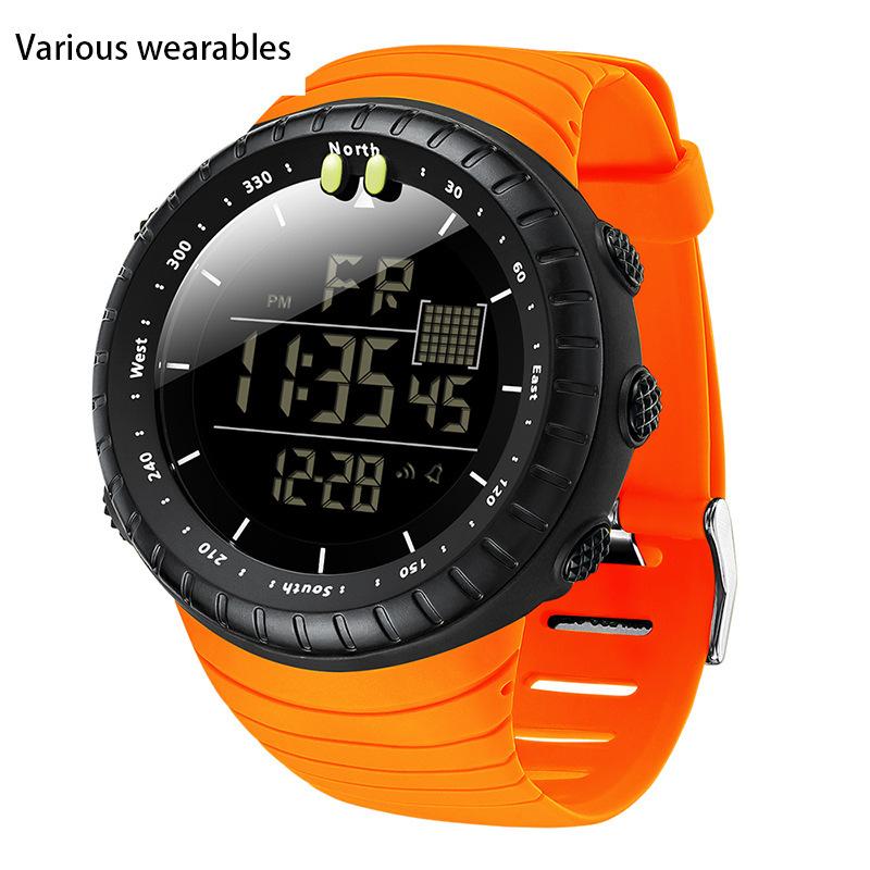 Модные цифровые часы с холодным светом, простые многофункциональные водонепроницаемые электронные часы, спортивные мужские часы для спорта на открытом воздухе