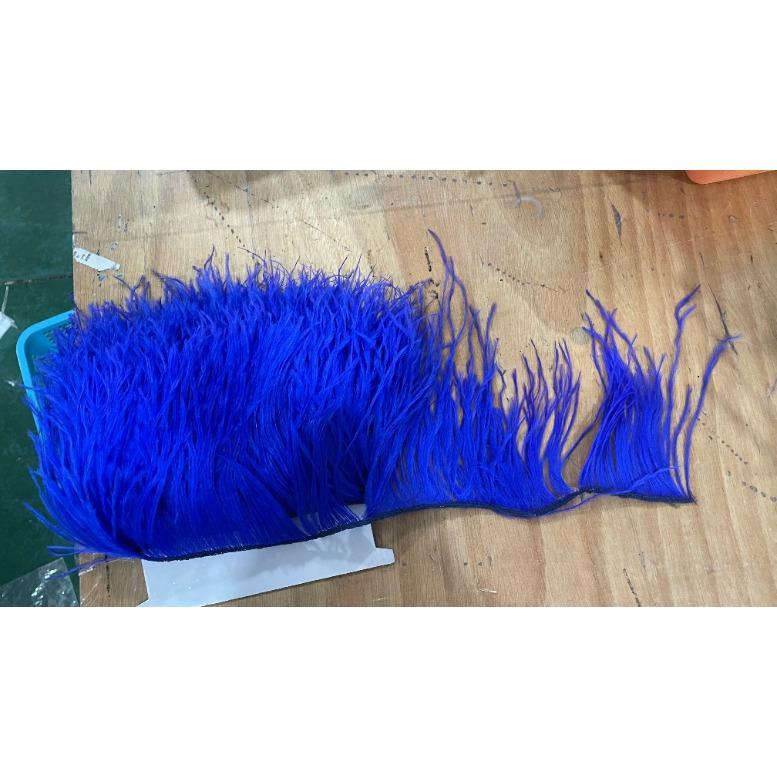 Белая страусиная перьевая отделка для свадебного платья, вечеринки, декоративной одежды, швейные аксессуары, 10-22 см, длинная бахрома из перьев