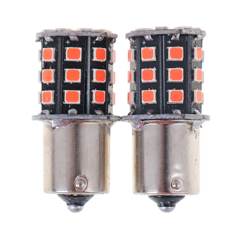 2 шт. 1156 Ba15S 2835 33-Smd красные светодиодные лампы для указателей поворота автомобиля, стоп-сигналы
