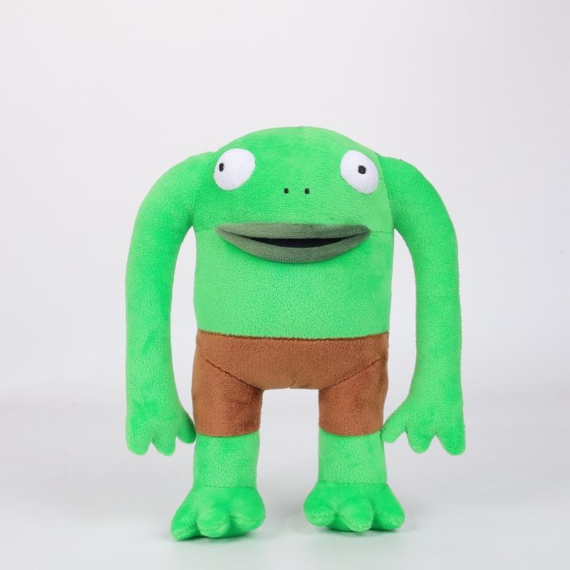 Smiling Friends Mr. Frog Plush Toy Soft Stuffed Animal Cartoon Collectible Birthday Gift for Kids 10 Inch