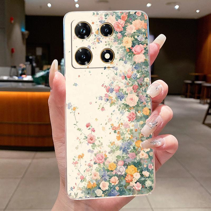 Чехлы для Infinix Note 30 Pro Чехол-бампер с цветочным рисунком для Note 30 VIP Для Infinix Note 30 5G X6711 Note30 4G Мягкий силиконовый ТПУ чехол