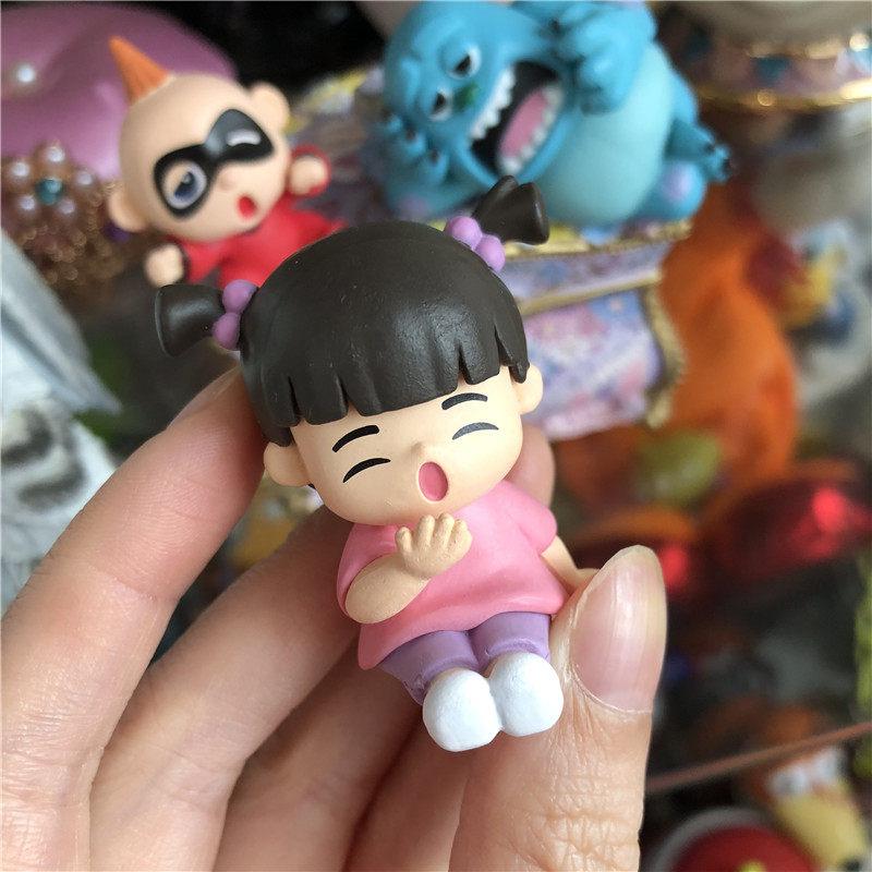 New In Stock Yawning Three Eyed Furry Monster Action Figure Toy Desktop Decoration Ornament Holiday Surprise Gift For Fans