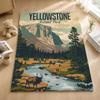 Series Y-Yellowstone Throw Blankets Soft Warm Flannel Blanket Bedding for Bed Living room Home Sofa