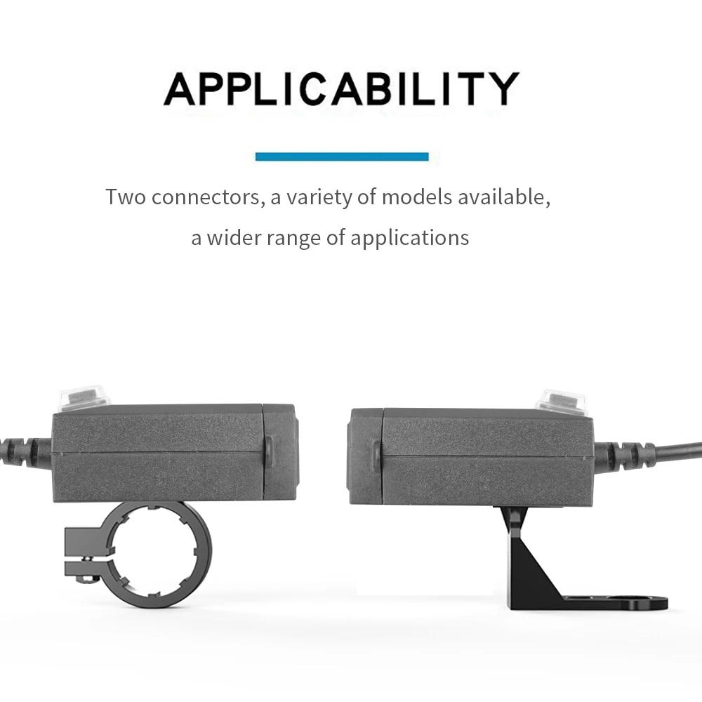 12 В-24 В USB-зарядное устройство для мотоцикла QC3.0/3.1A, двойной USB-порт, водонепроницаемый адаптер для зарядного устройства на руль мотоцикла с переключателем, аксессуары для мотоциклов