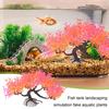 Искусственное водное растение, маленькое аквариумное дерево, реалистичное моделирование, пластиковые гидропонные долговечные украшения для водных растений