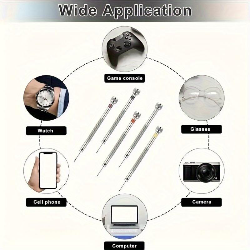 6-In-1 Precision Screwdriver Set for Watch Repair - Stainless Steel, Durable and Easy To Use