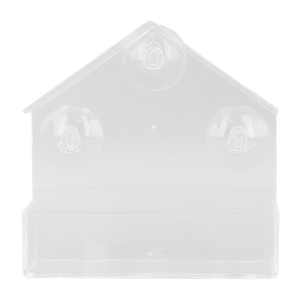 Кормушки для птиц Практичный Простой Акриловый Домик Типа Домашний Питомец Птица Оконная Кормушка Скворечник