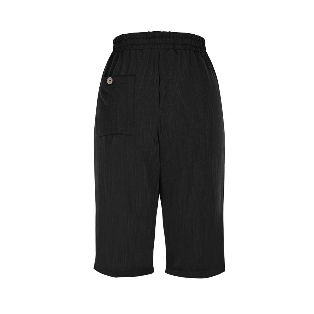 Женские летние шорты, свободные, повседневные, длиной до середины колена, удобные летние шорты с карманами