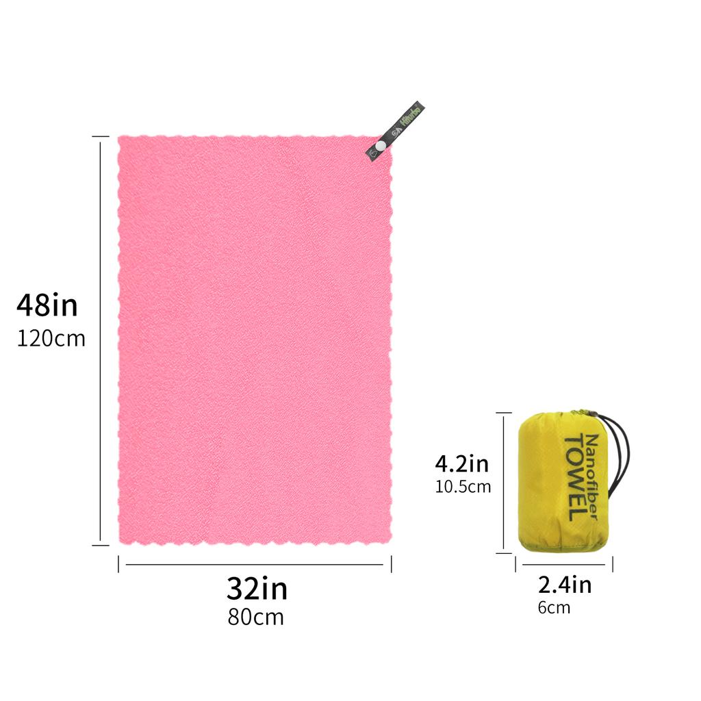 Hiturb Outdoor Travel Round Cloth Bag Packaging Quick Drying Towel Absorbent Quick Drying Lightweight Portable Beach Running