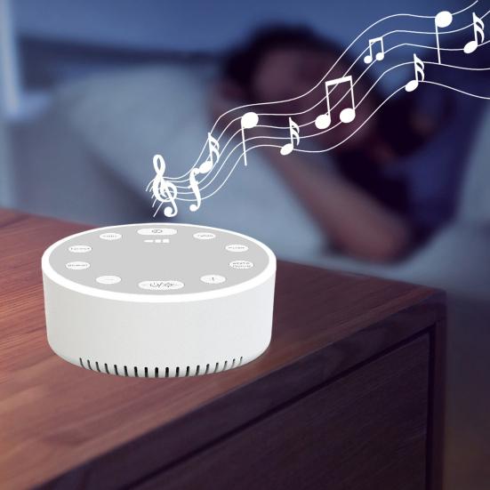 Звуковая машина с белым шумом Регулируемая громкость Функция памяти Несколько звуковых эффектов для сна Компактный размер Портативный генератор белого шума Устройство для помощи во сне