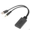 Bluetooth 5.0 Receiver Adapter USB + 3.5mm Jack Stereo Audio For Car AUX Speaker