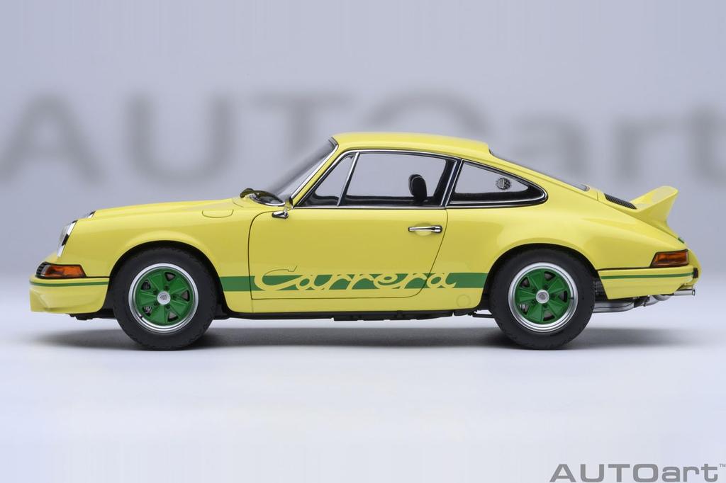AUTOart Масштаб Porsche 911 Carrera RS Желтый с зеленым Готовое изделие 78033 1/18 2.7 (Световые полосы)