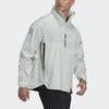 adidas Куртка Myshelter Solid Logo Printed с застежкой-молнией и воротником-стойкой, с длинными рукавами, унисекс, алюминиевая куртка HC6269